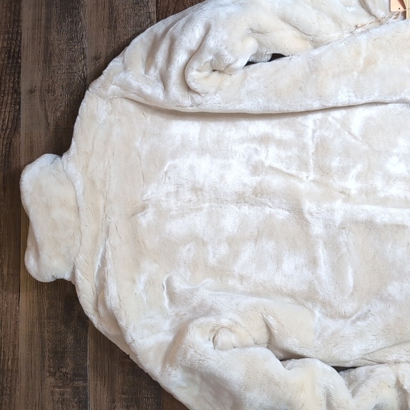 NWT Vintage Deadstock Winlit Leather Reversible Jacket Large In Tan Faux Fur - Picture 4 of 13